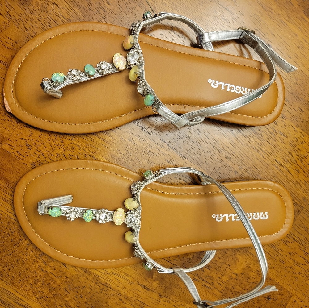 Marbella Rhinestone Thong Sandals